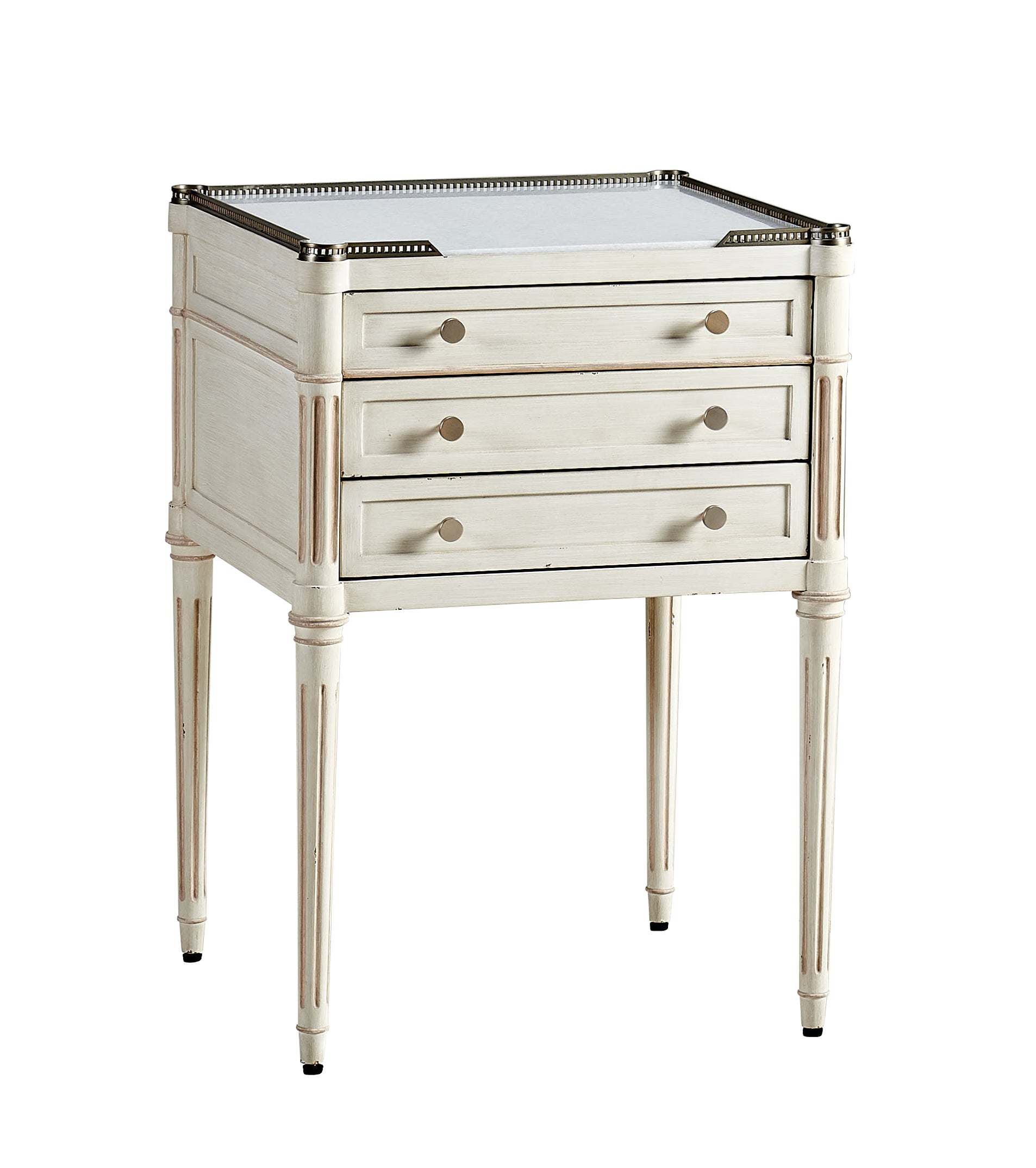 Portsmouth Side Table in Stone, Beech Veneers, Beech Solids - Hickory Chair