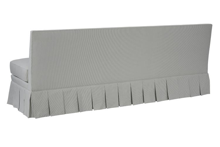 Emmeline Armless Sofa - Kick Pleat Skirt Standard