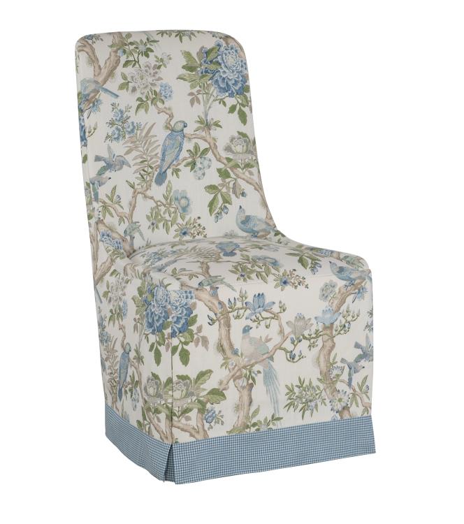 Evelyn Waterfall Skirted Dining Side Chair