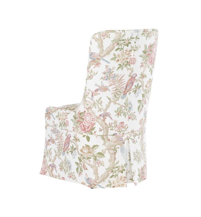 Evelyn Kick Pleat Skirted Dining Side Chair
