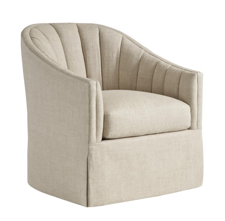 Ferris Skirted Swivel Chair