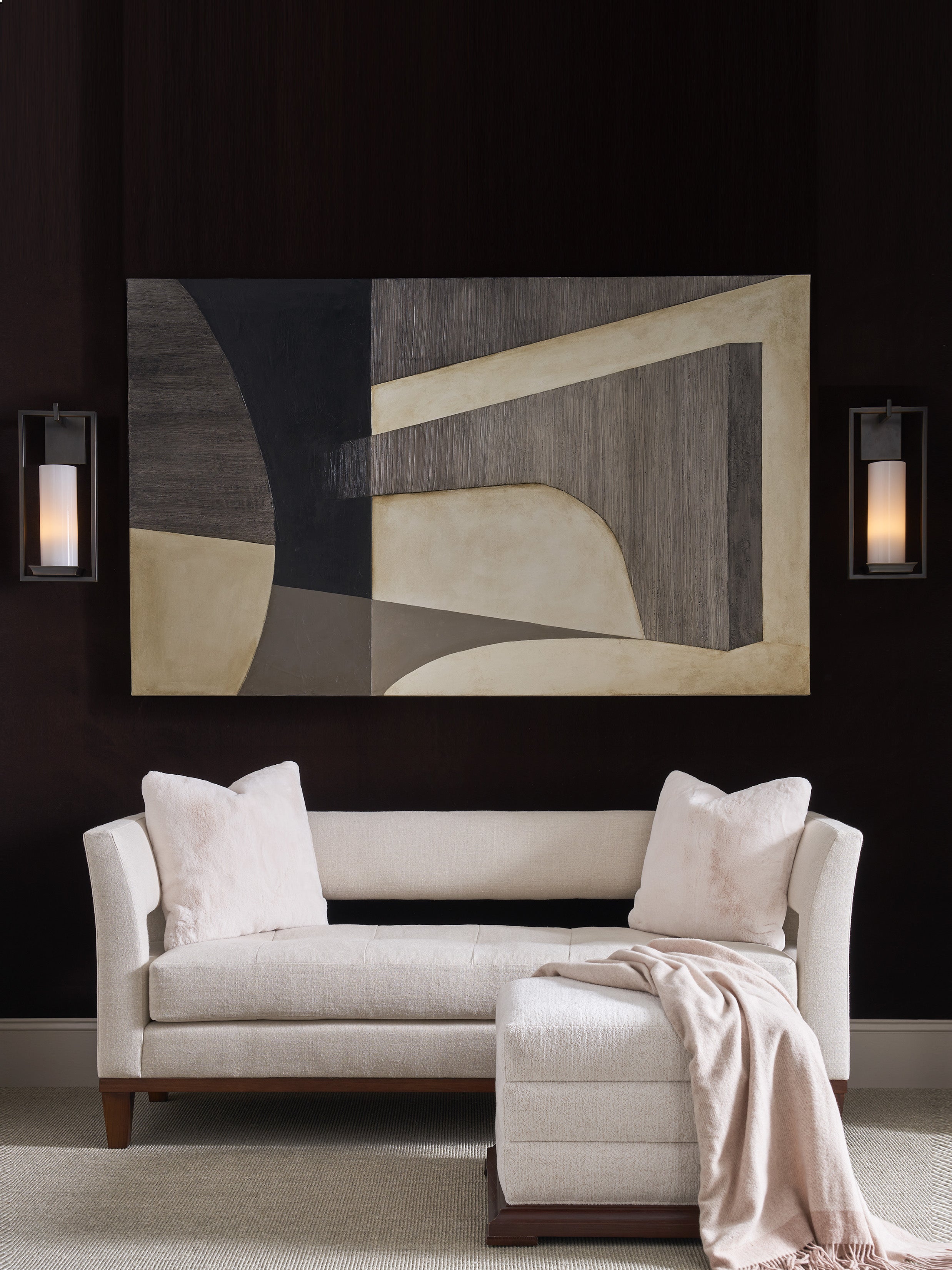 Rowen Settee in Ash Solids - Hickory Chair