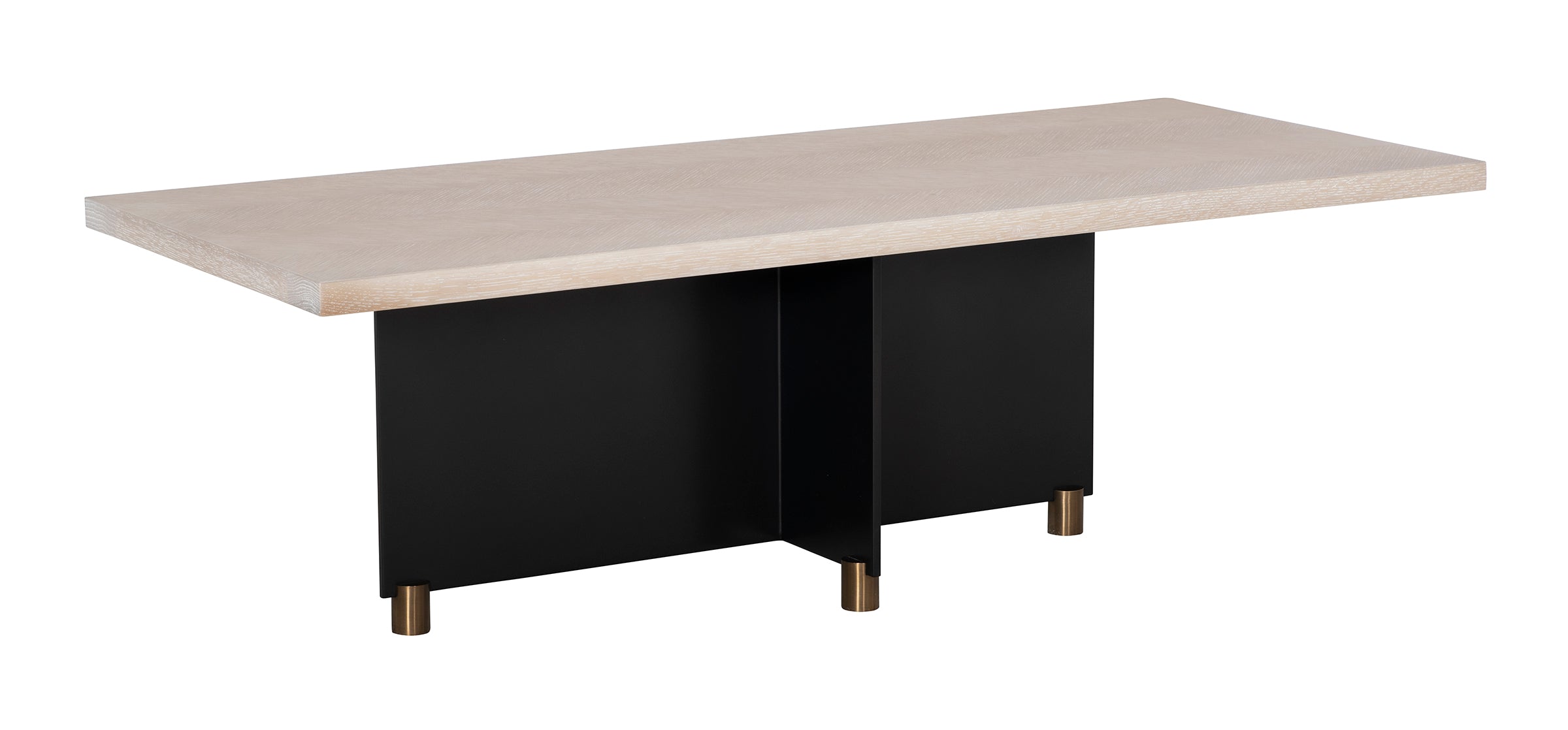 Myles Cocktail Table - Oak Top in Oak Veneers, Oak Solids, Metal - Hickory Chair