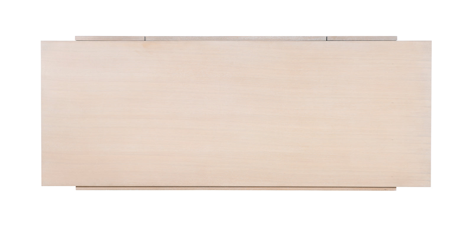 back to float. 3 drawers. Distance from bottom of drawers to floor 25". Orson Desk