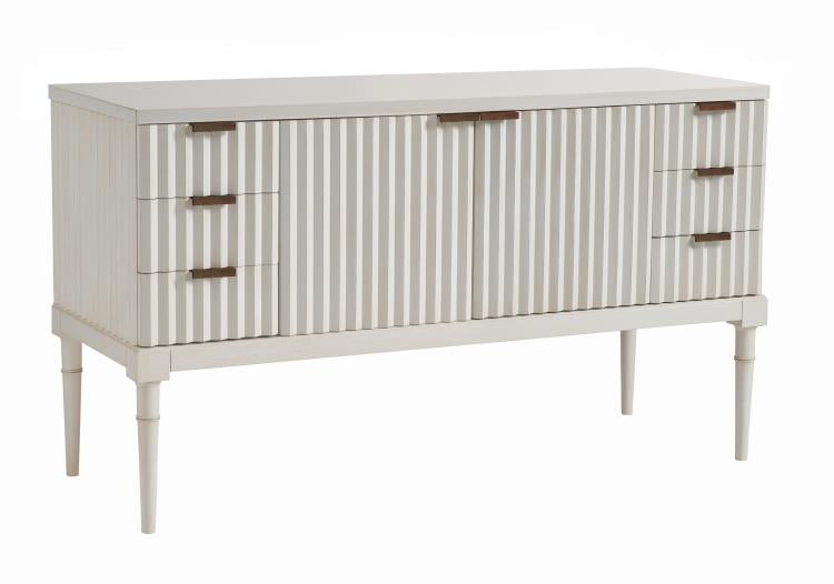 Petite Plaited Buffet With Wood Top