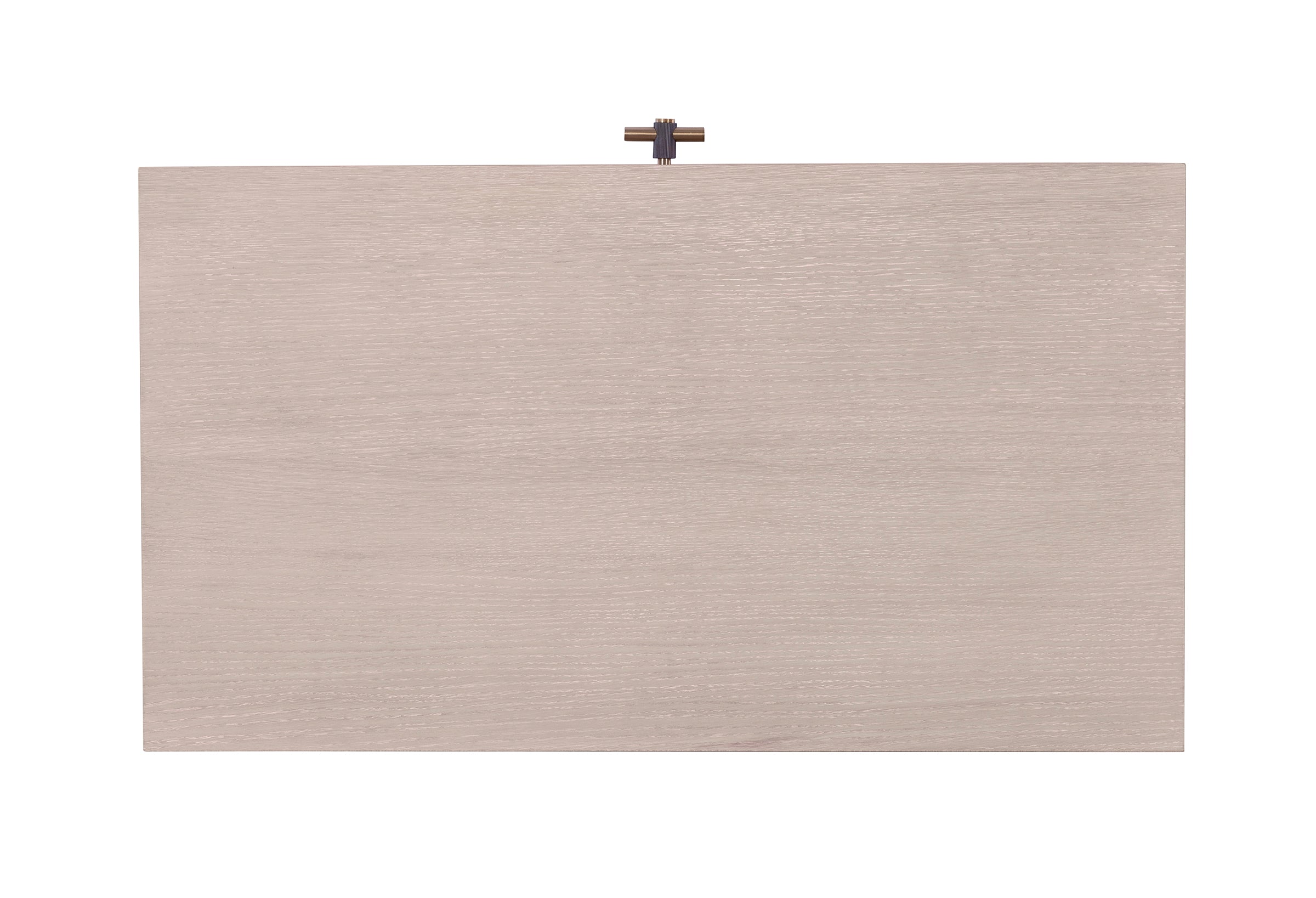 Atlas Nightstand in Oak Veneers, Oak Solids, Metal - Hickory Chair