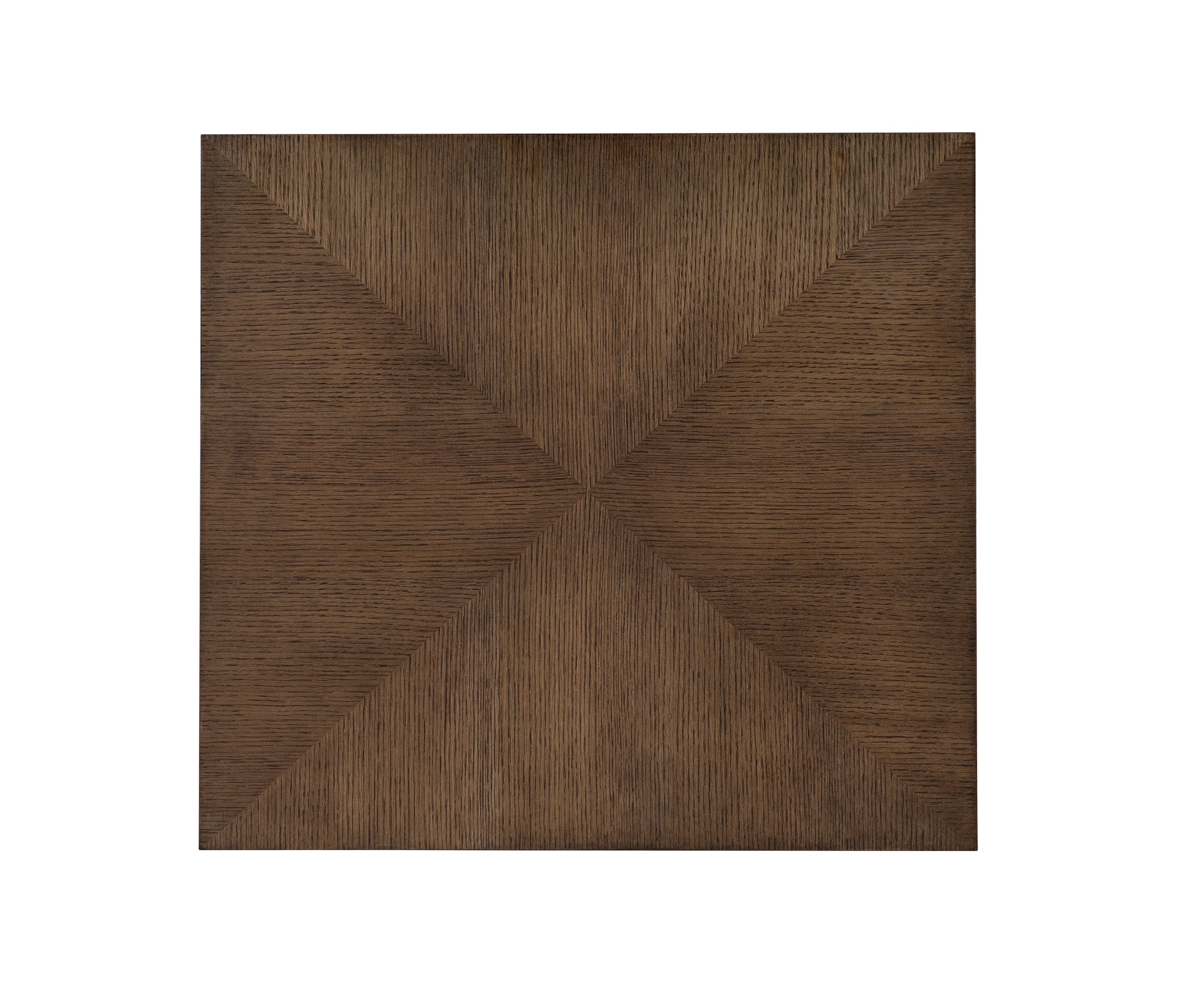 Sante End Table in Oak Veneers, Oak Solids, Metal - Hickory Chair