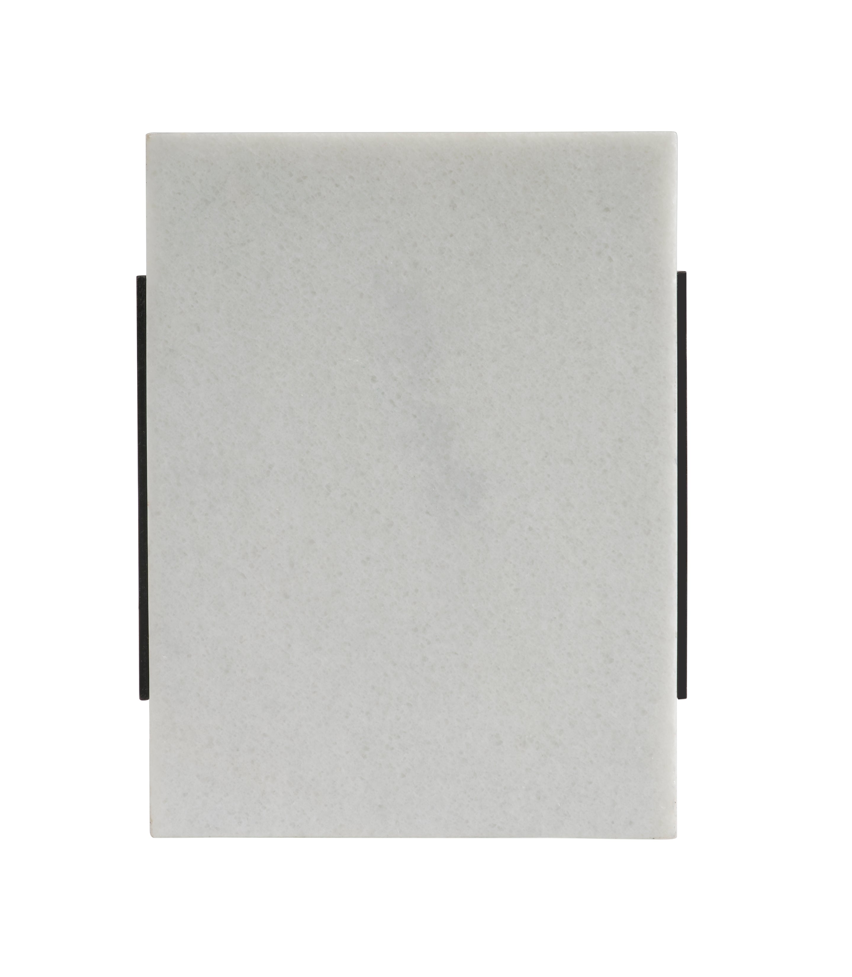 Brace Drink Table in Steel, Stone, American Walnut - Hickory Chair