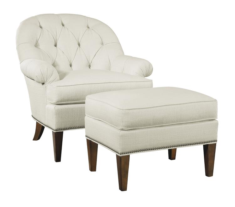 Holly Exposed Leg Ottoman