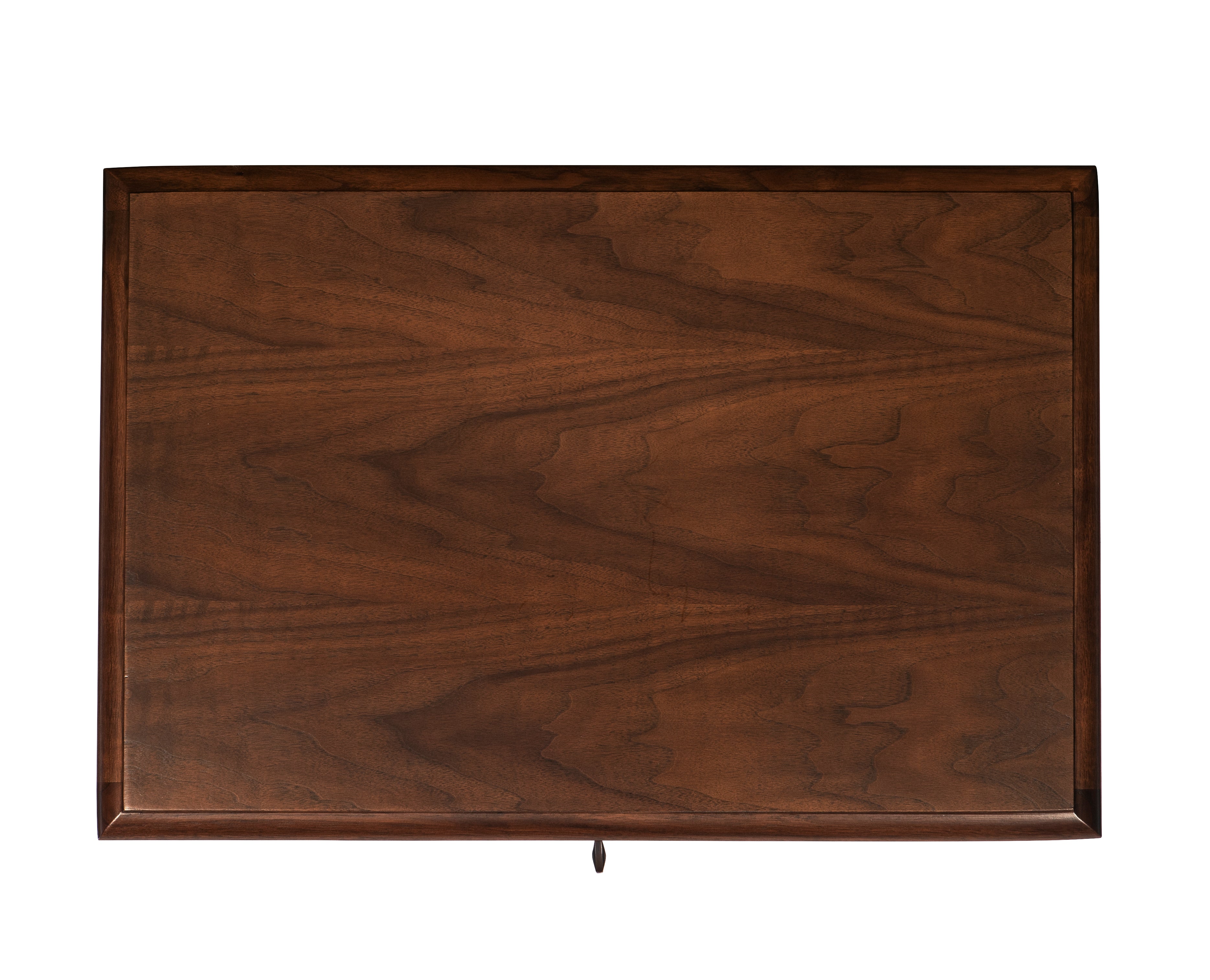 Hamlin 1 Drawer Nightstand in Metal, American Walnut Veneers, American Walnut - Hickory Chair