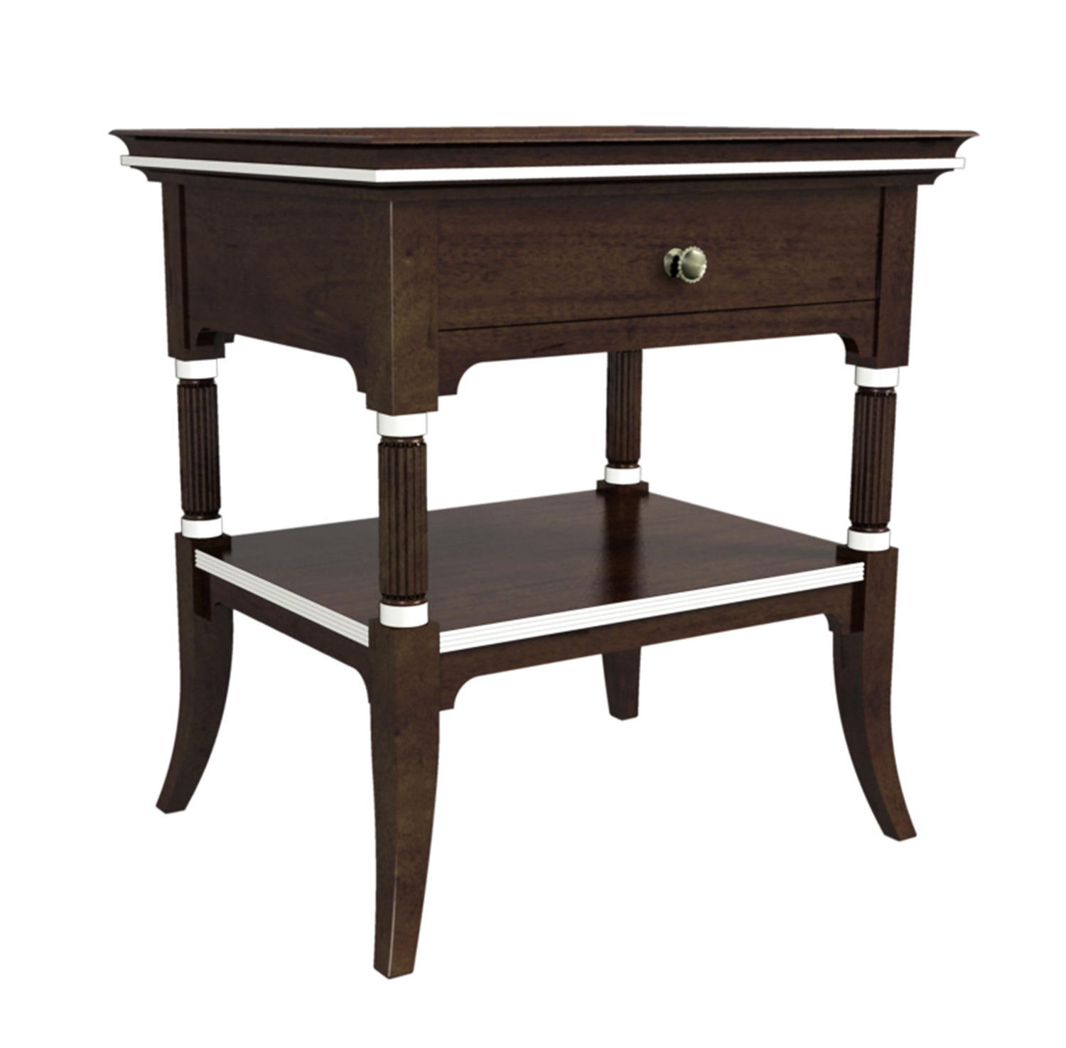 CALLA SIDE TABLE in Mahogany Veneers, Mahogany Solids - Hickory Chair