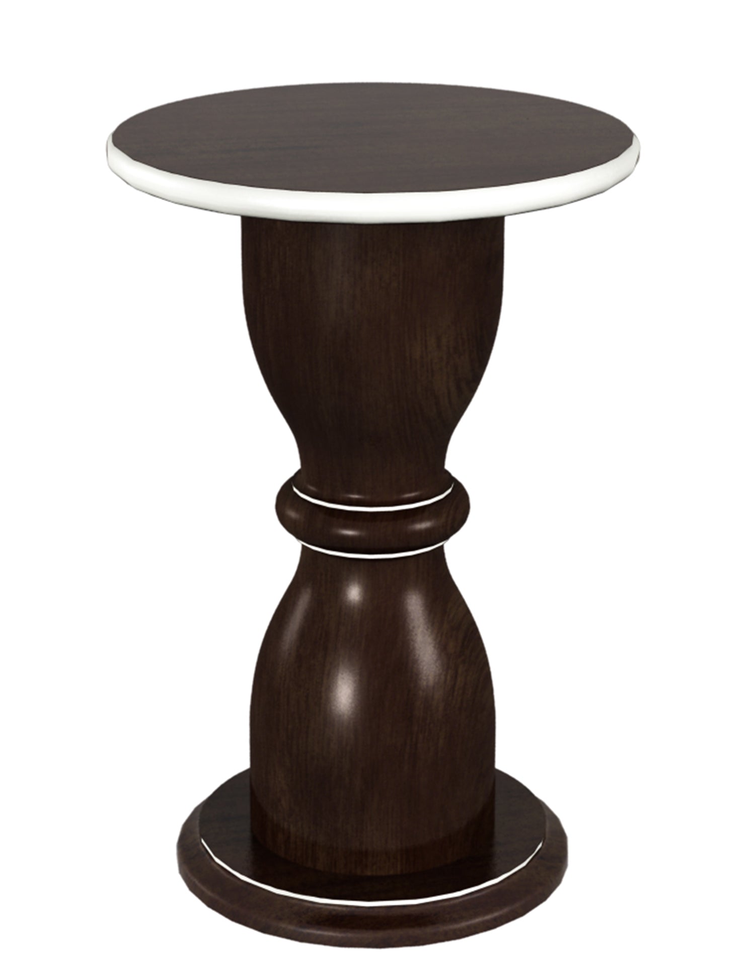 SPOOL SPOT TABLE in Mahogany Solids - Hickory Chair