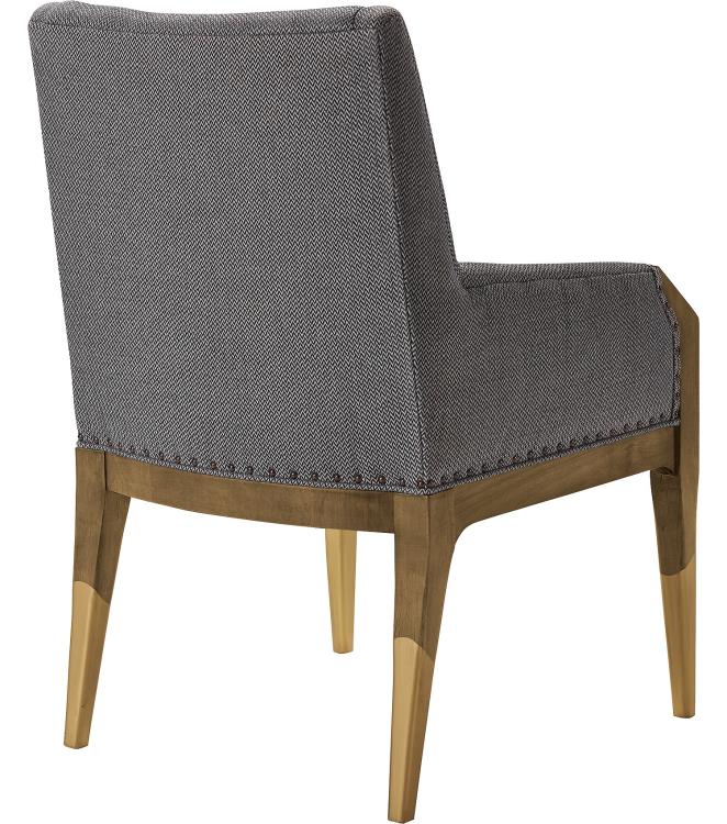 Tate Dining Arm Chair Gold Paint Leg