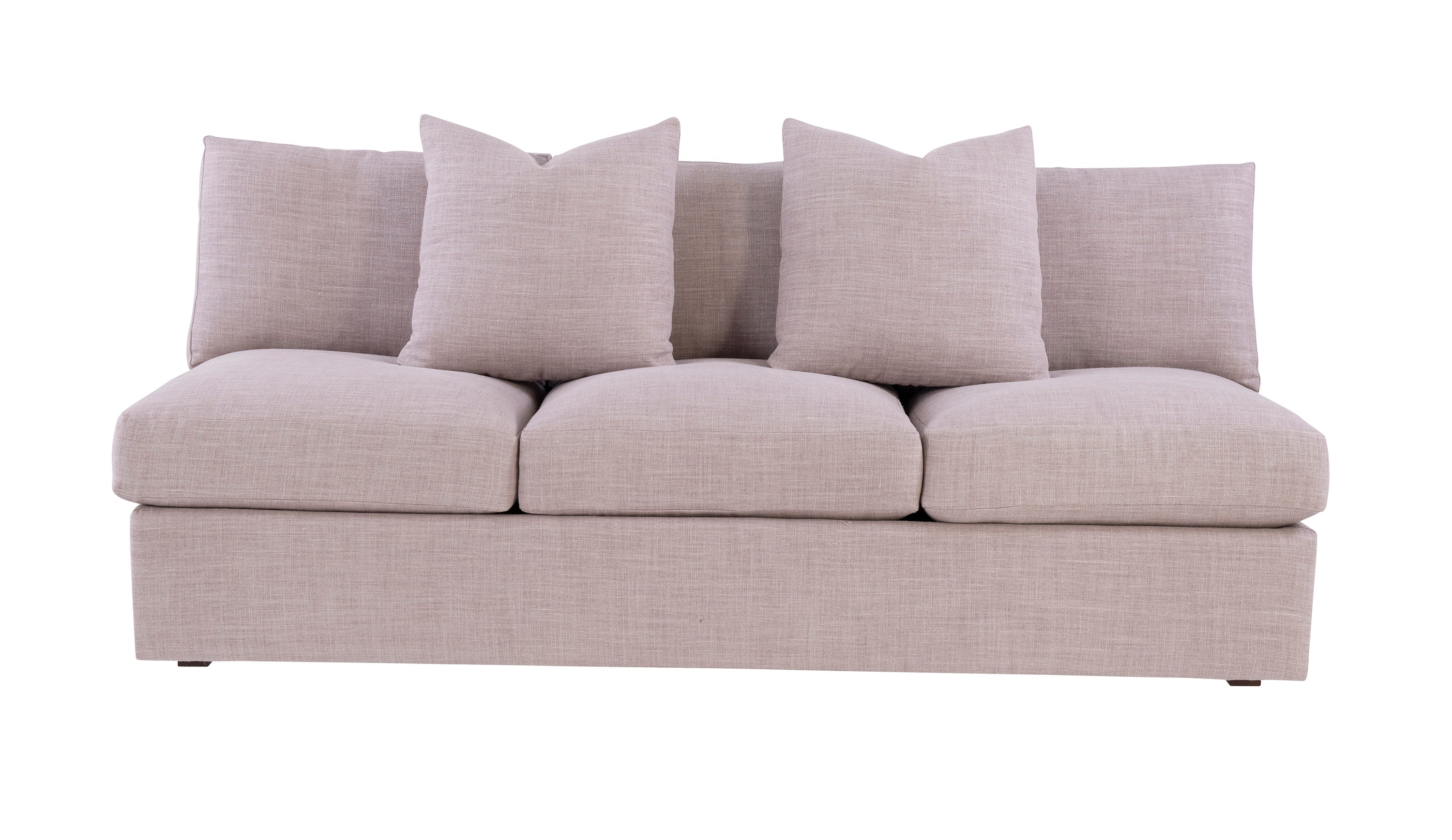 Denby Armless Sofa in Maple Solids - Hickory Chair