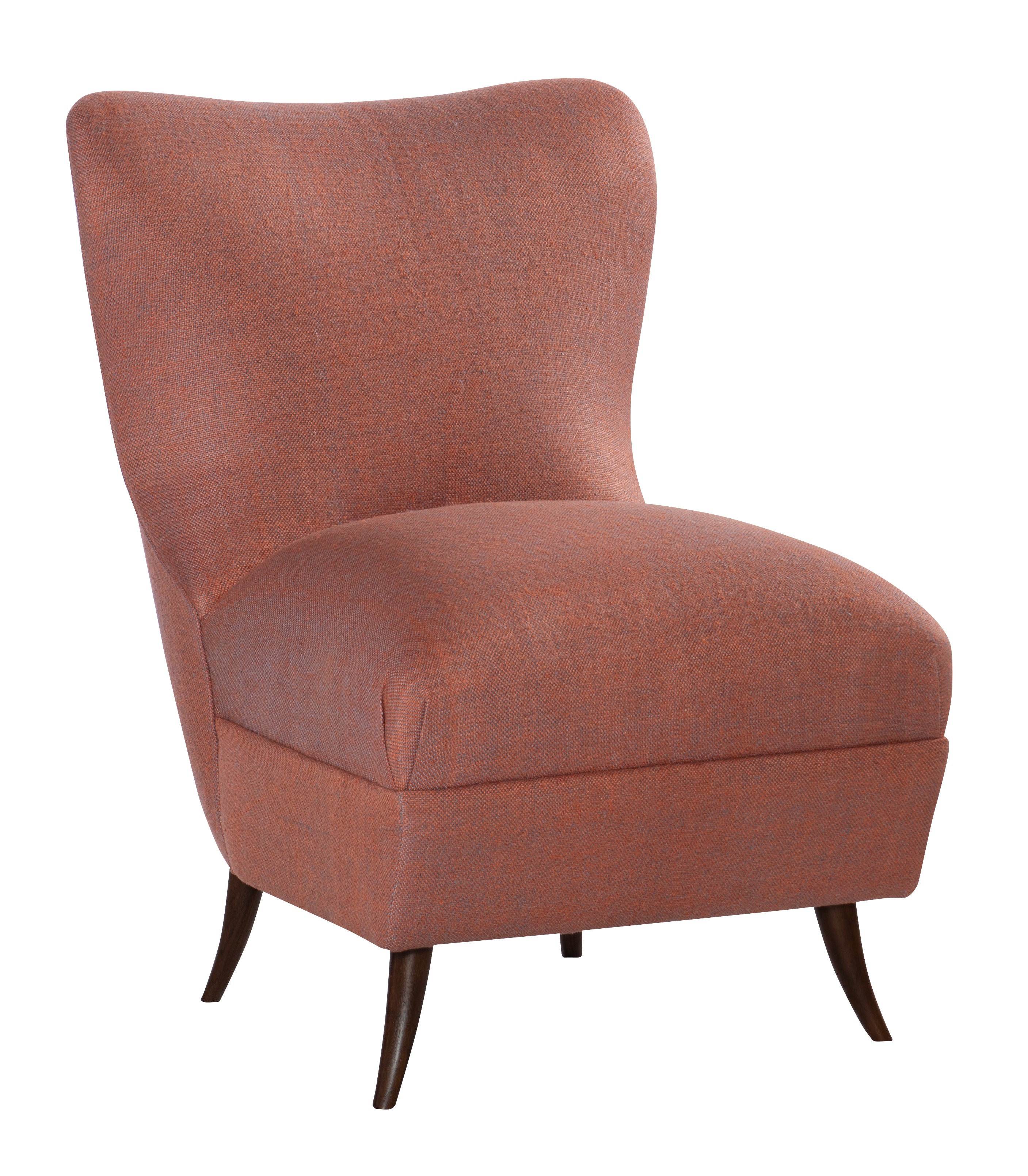 URSULA ARMLESS CHAIR - Tight Seat in Walnut Solids - Hickory Chair