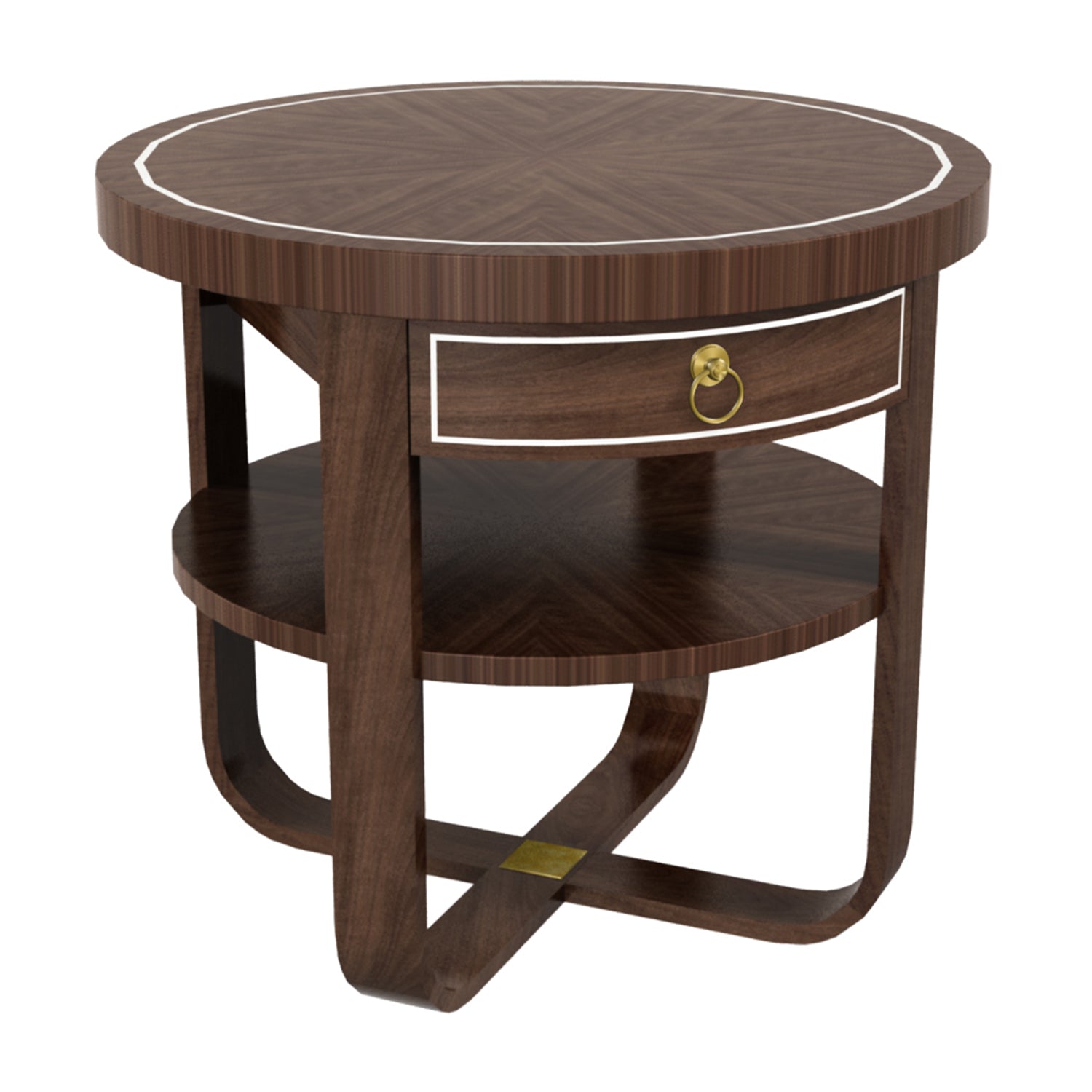 BEATRICE SIDE TABLE in Walnut Veneers, Walnut Solids - Hickory Chair