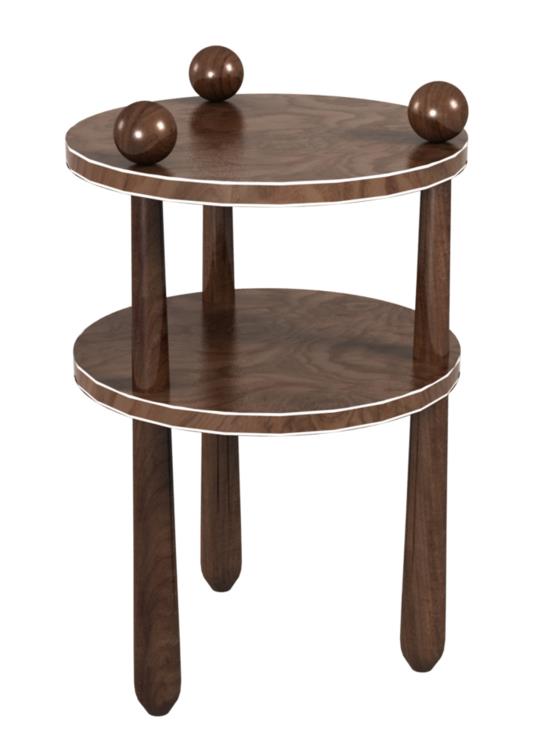 Chad Side Table Walnut