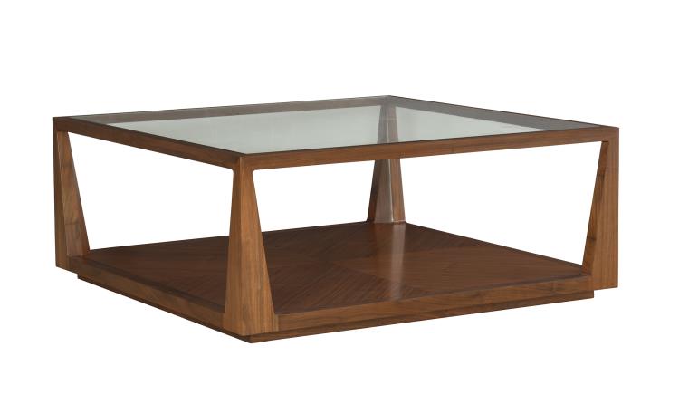 Wilde Square Cocktail Table Stocked In Light Walnut