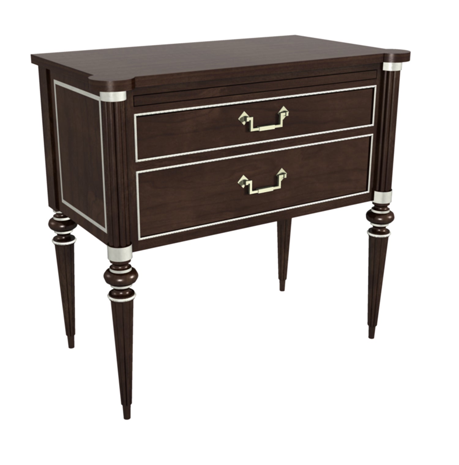 LEFT BANK SIDE TABLE / NIGHTSTAND in Mahogany Solids, Cherry Veneers - Hickory Chair