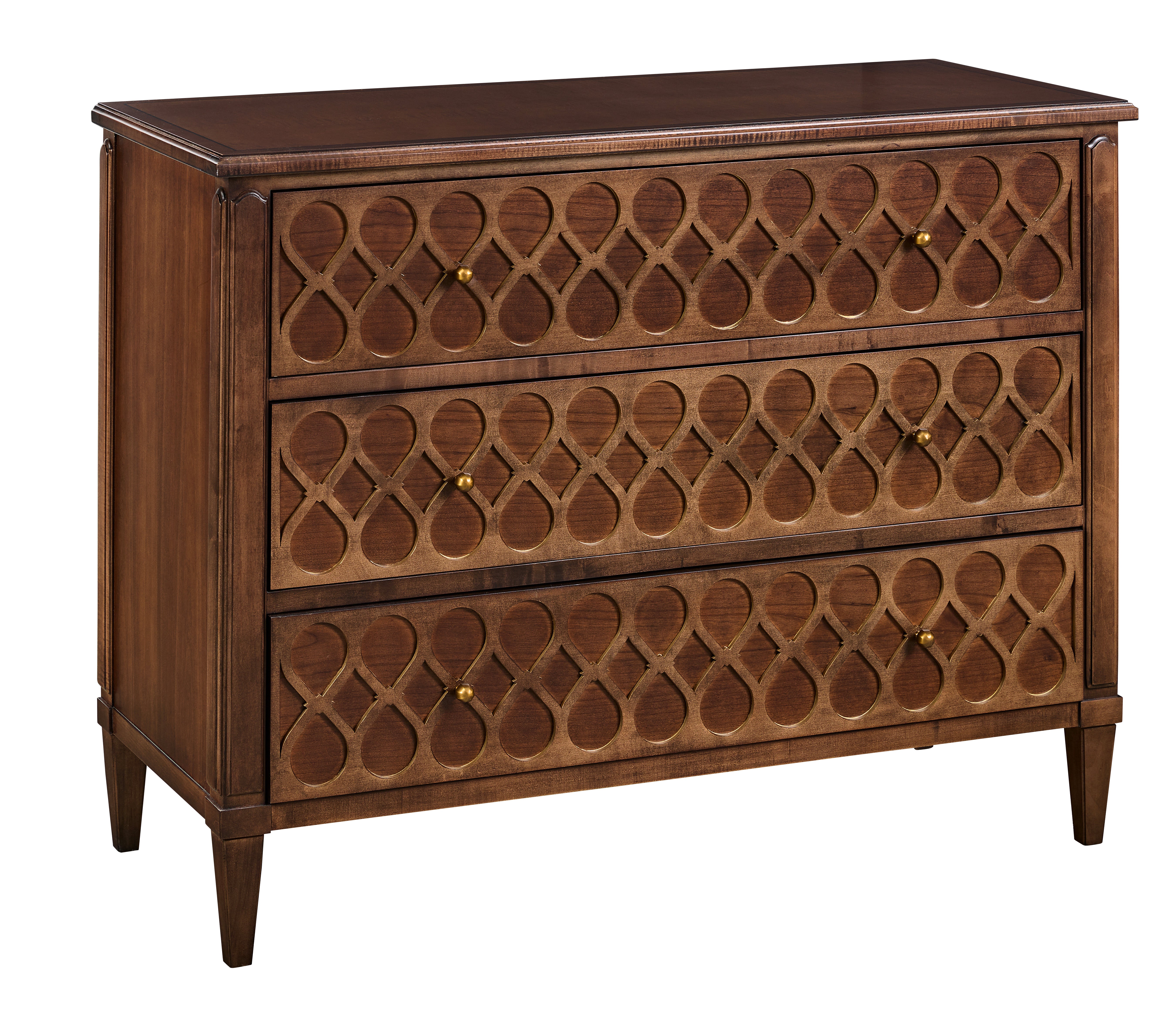 MURANO CHEST WITH WOOD TOP in Maple Veneers, Maple Solids - Hickory Chair