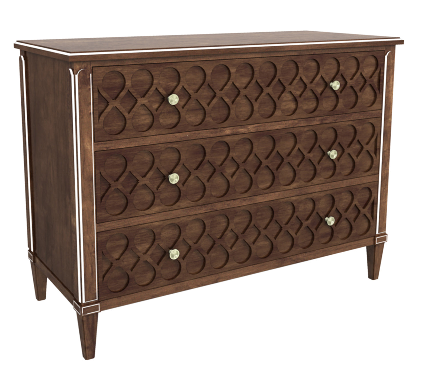 MURANO CHEST WITH WOOD TOP in Maple Veneers, Maple Solids - Hickory Chair