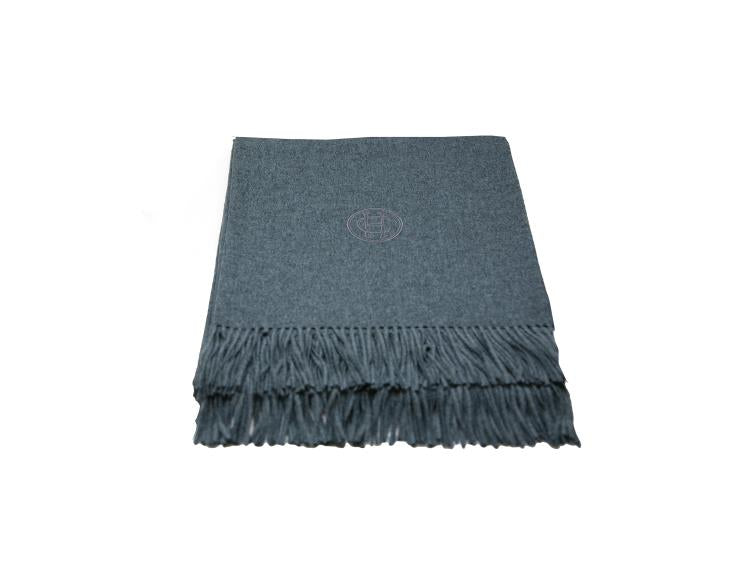 Navy Cashmere Throw