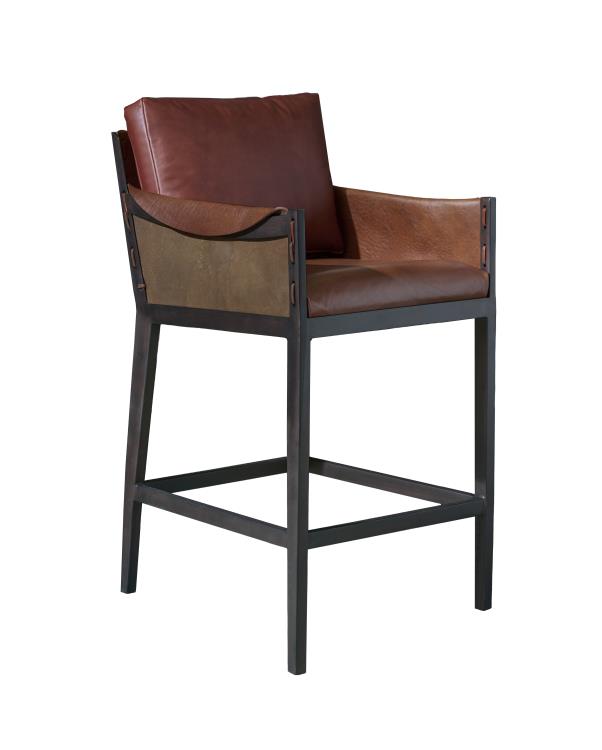 Gunnison Bar Stool- Brown  (25"D)