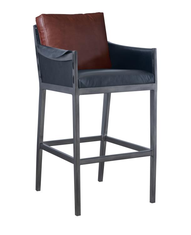 Gunnison Bar Stool - Black (25"D)