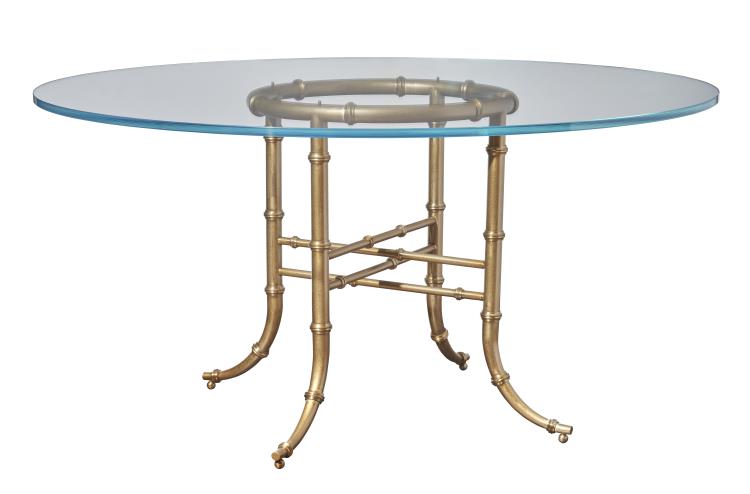 Bask Center / Dining Table - 60" Glass Top