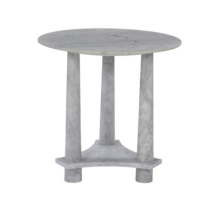Ivo Carrara Marble End Table