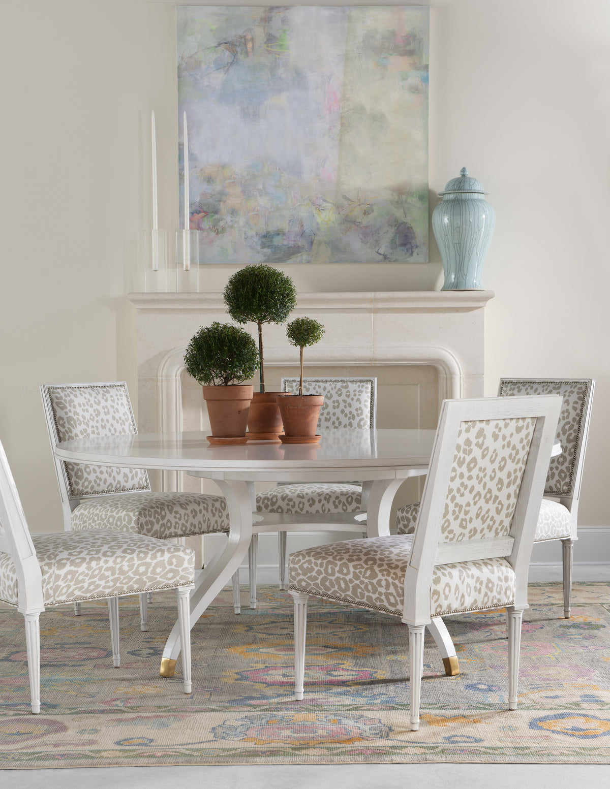 Simon 71" Round Dining Table