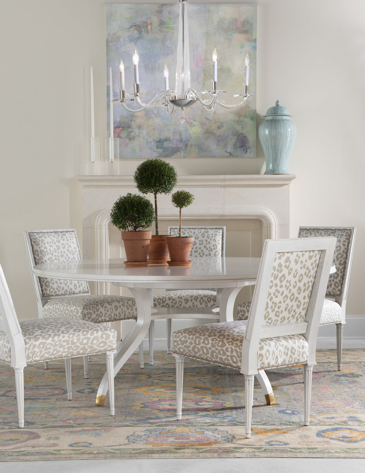 Simon 71" Round Dining Table