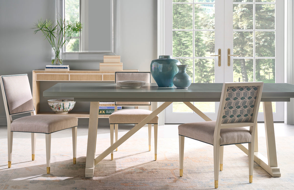 Beatrix Dining Chair w/ Antique Brass