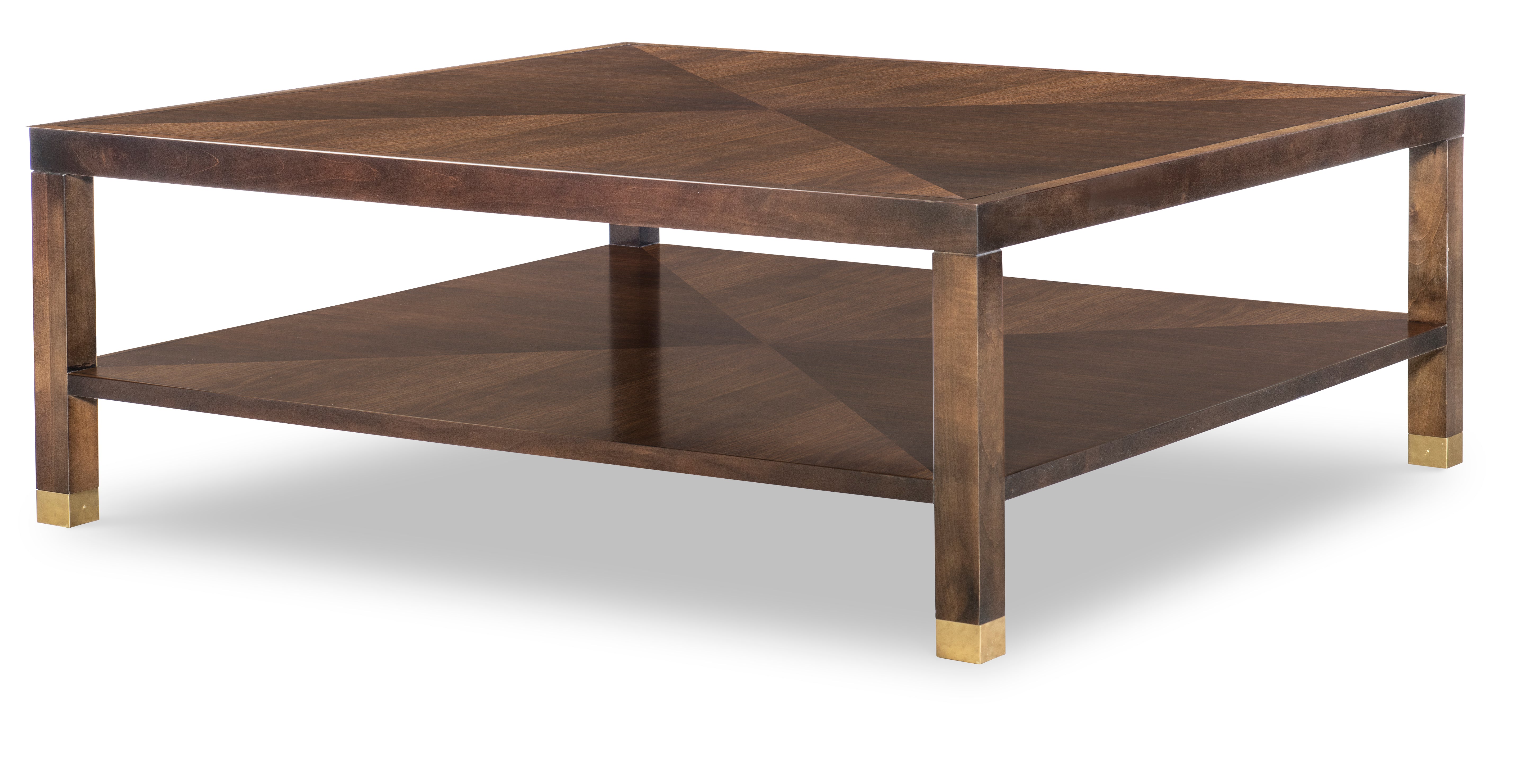 Trevor 48" Square Cocktail Table W/ Wood Top