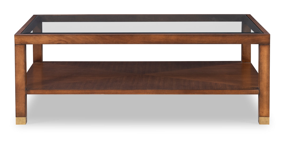 Trevor Cocktail Table W/ Glass Top