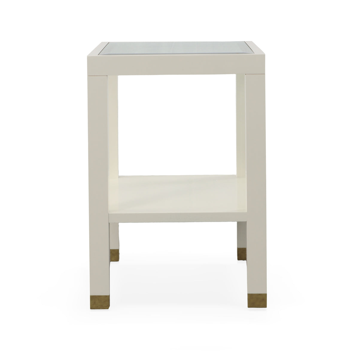 W/ Trevor Side Table W/ Glass Top