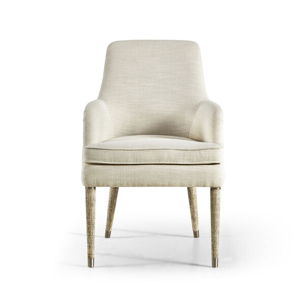 Shoal Linen & Grasscloth Host Chair