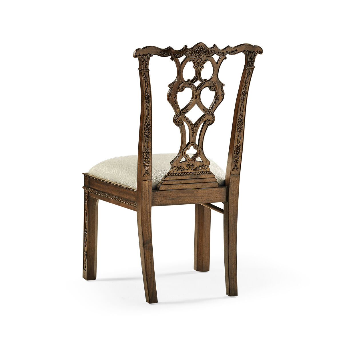 Chippendale Quatrefoil Sidechair ( 492472-SC-MAH-F200 )