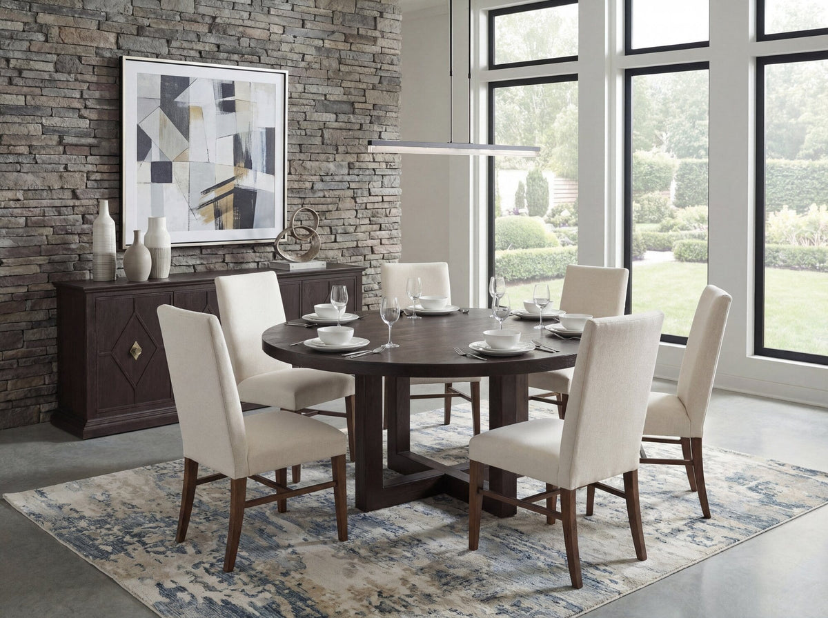Driftwood 72" Round Dining Table