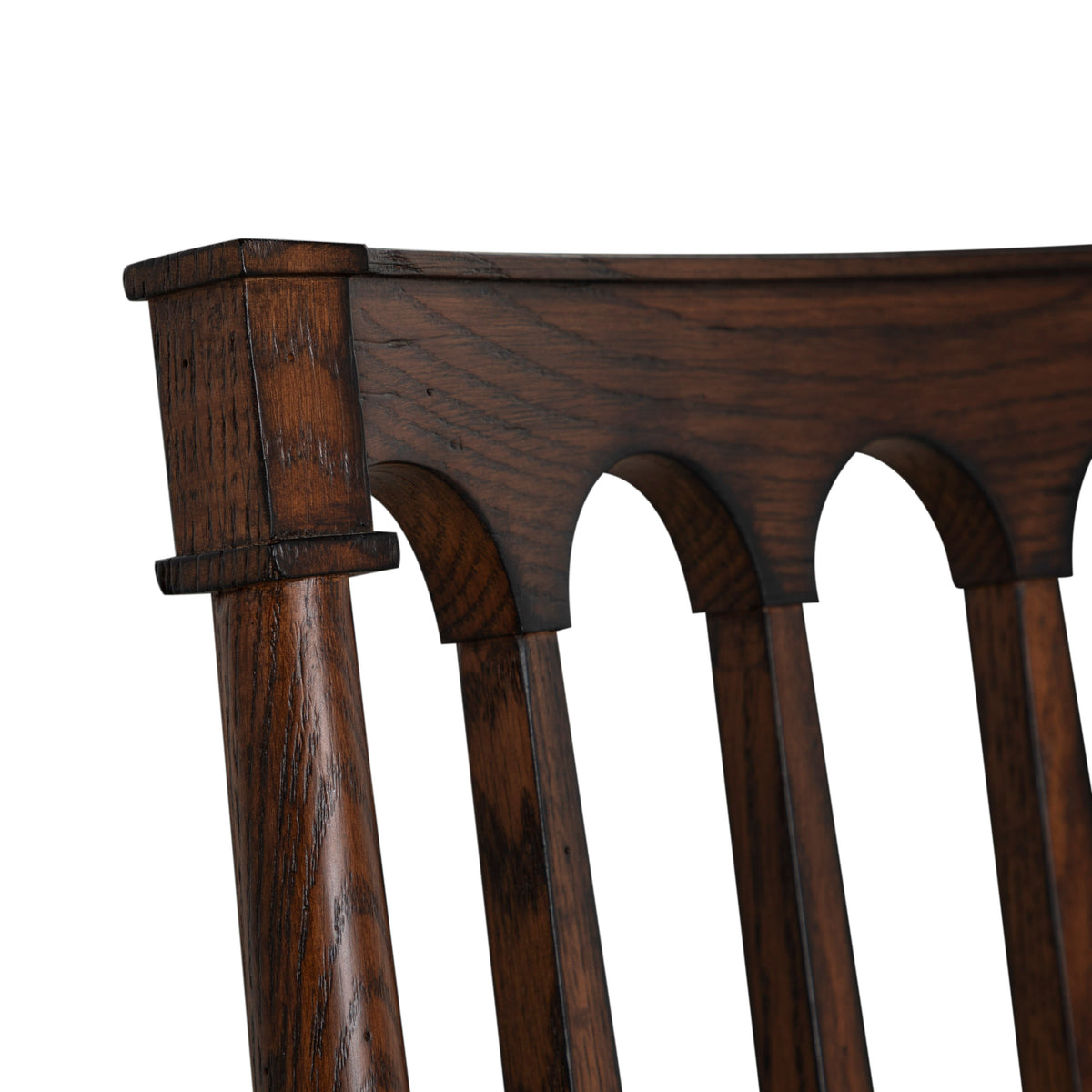 Mathis Dining Arm Chair - Rustic Antique Oak