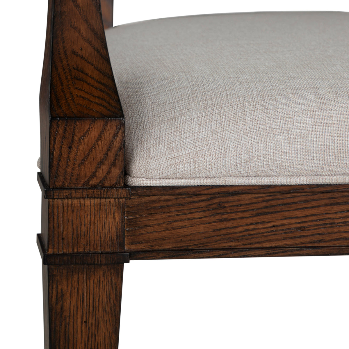 Mathis Dining Arm Chair - Rustic Antique Oak