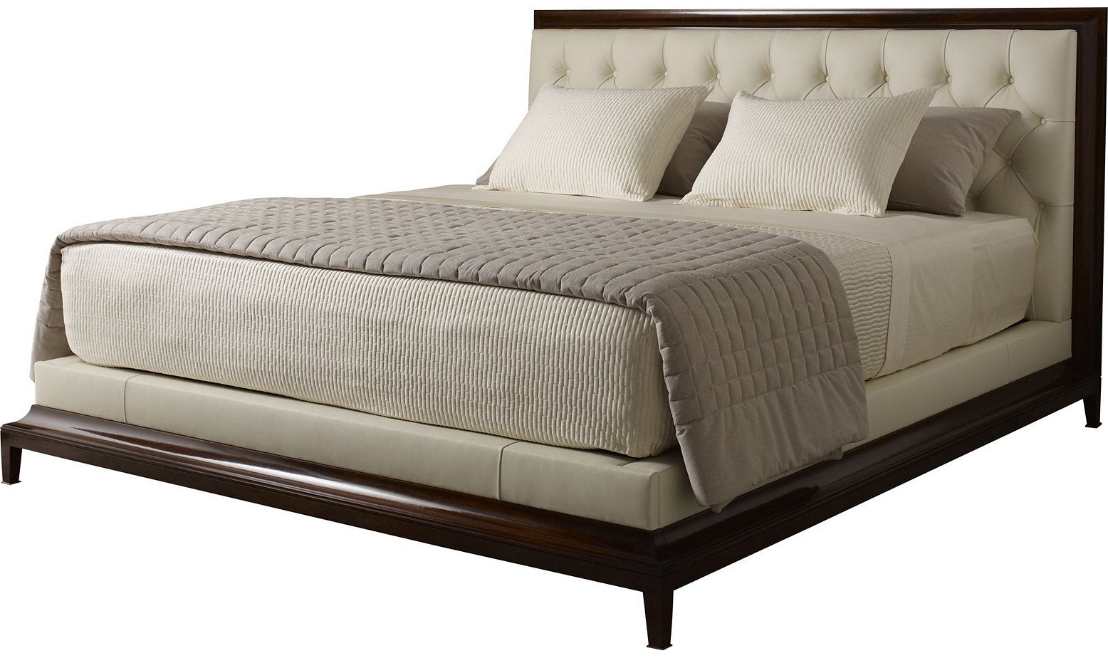 Moderne Platform Queen Bed (Tufted) – Beds by Baker Furniture | Sutter & Vale