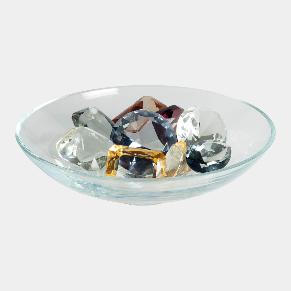 Clear Bowl w/ 9 Oxford Jewels