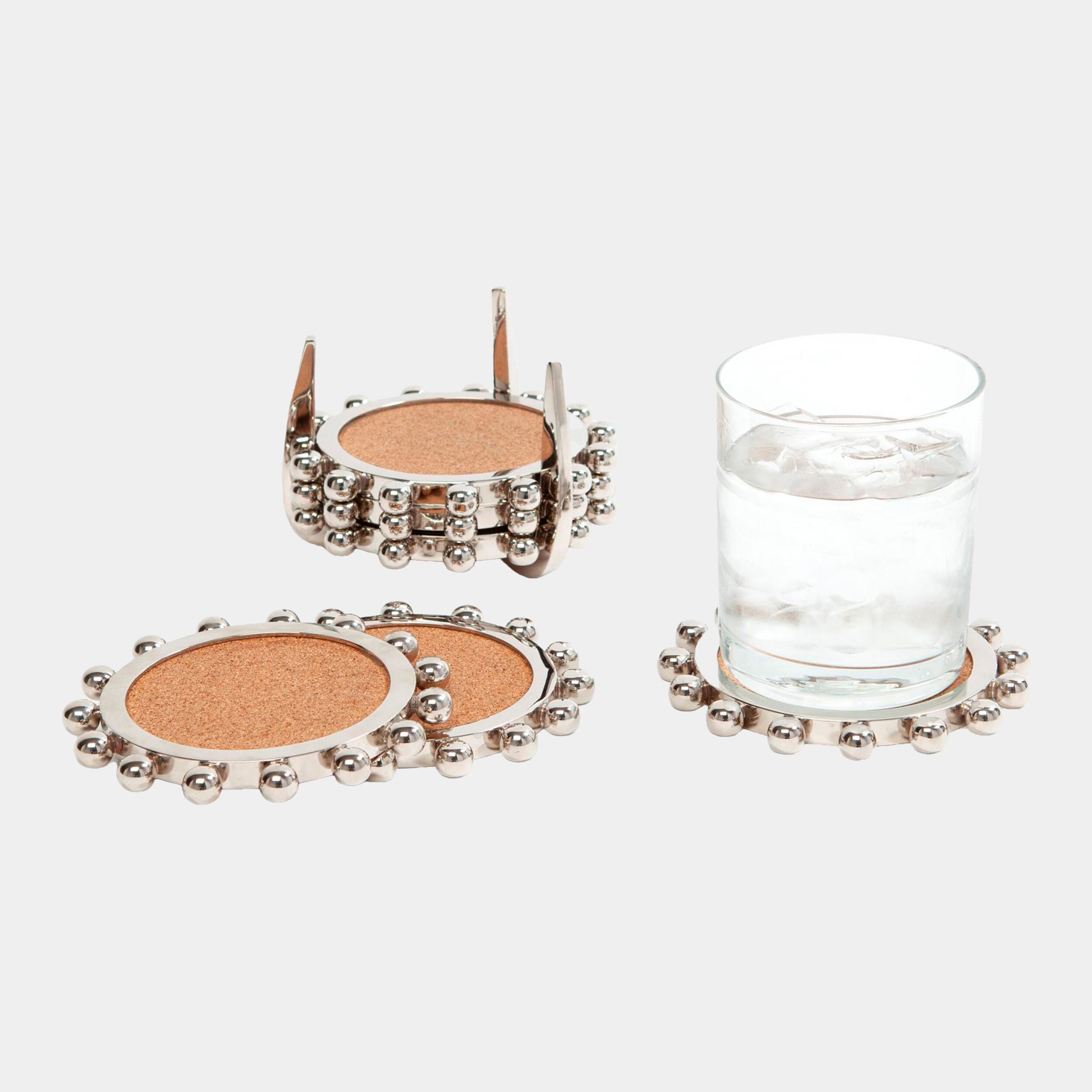 Starburst Crown Coasters-Nickel
