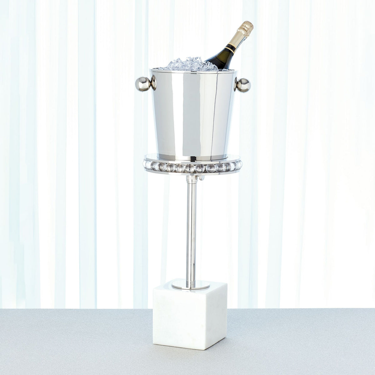 Margot Side Table-Nickel