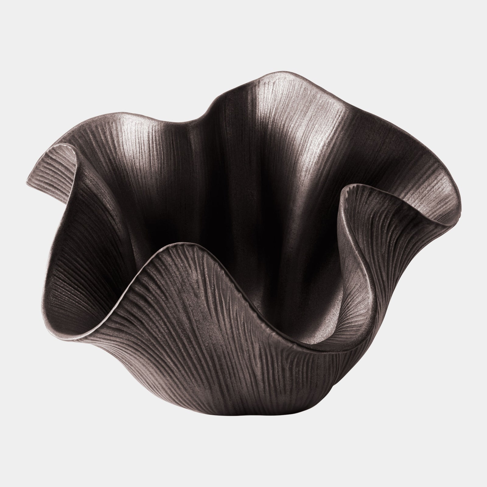 Scallop Bowl-Reactive Bronze