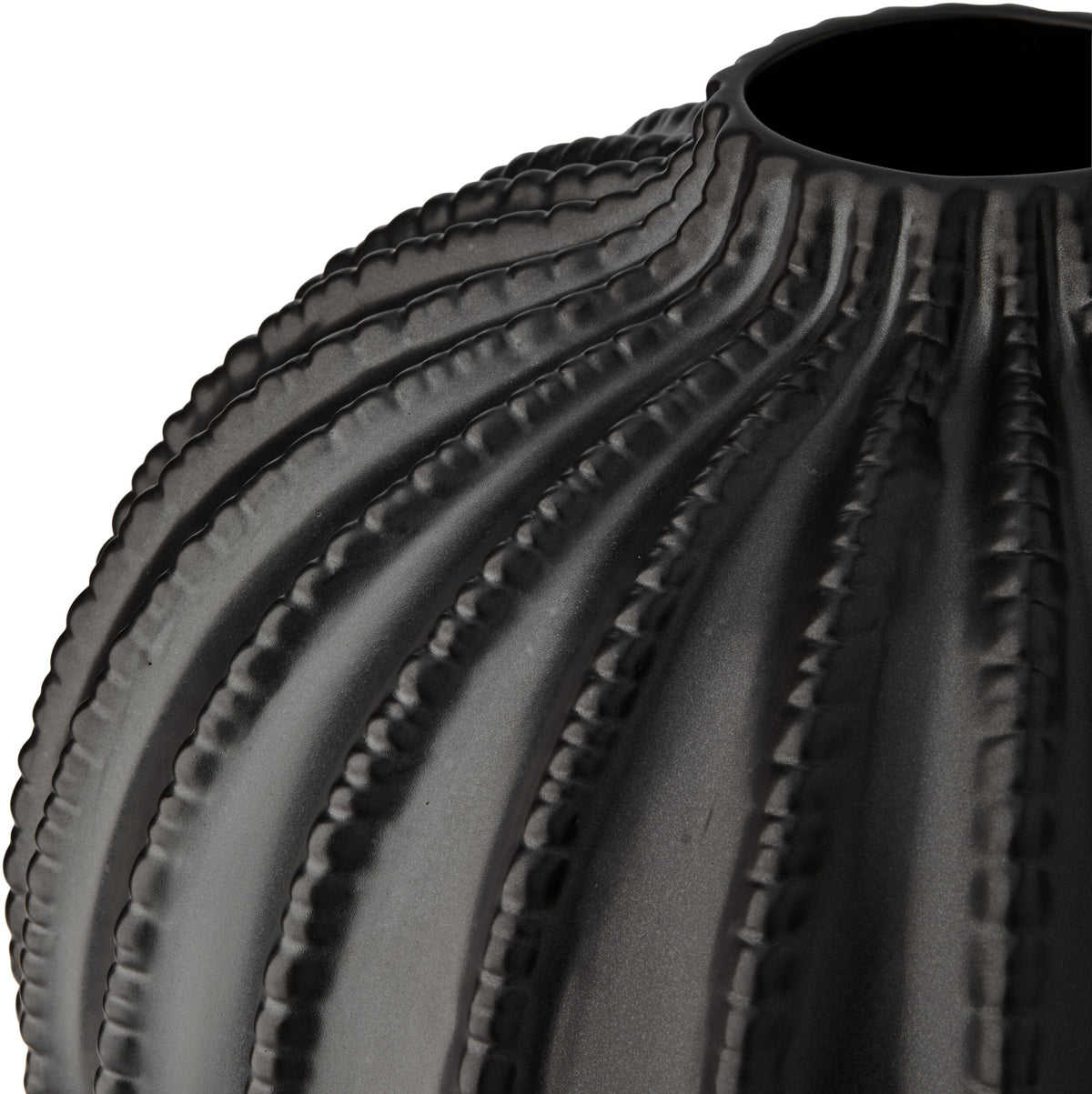Nebula Vase-Ripple-Black