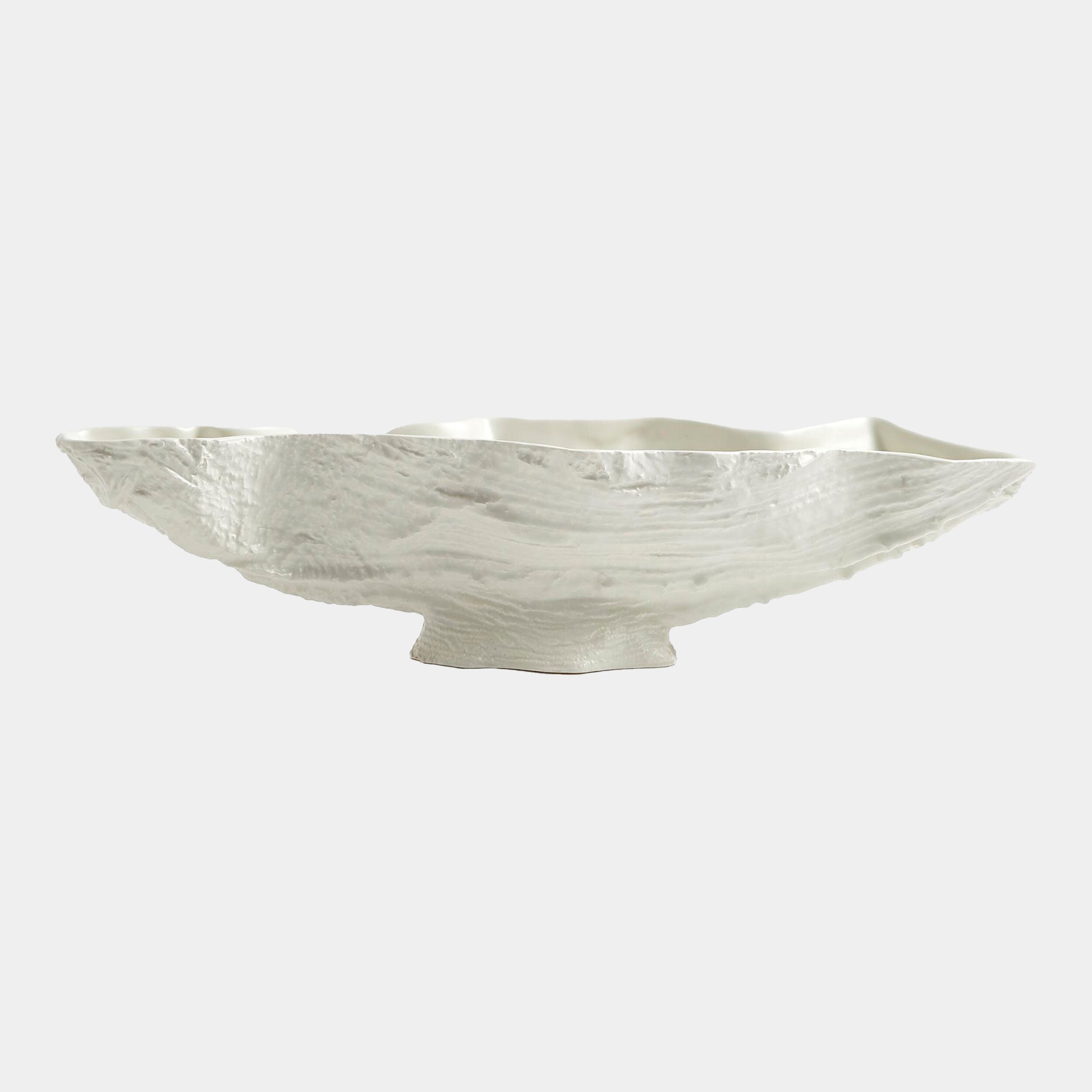 Serpentine Lime Bowl-Matte White