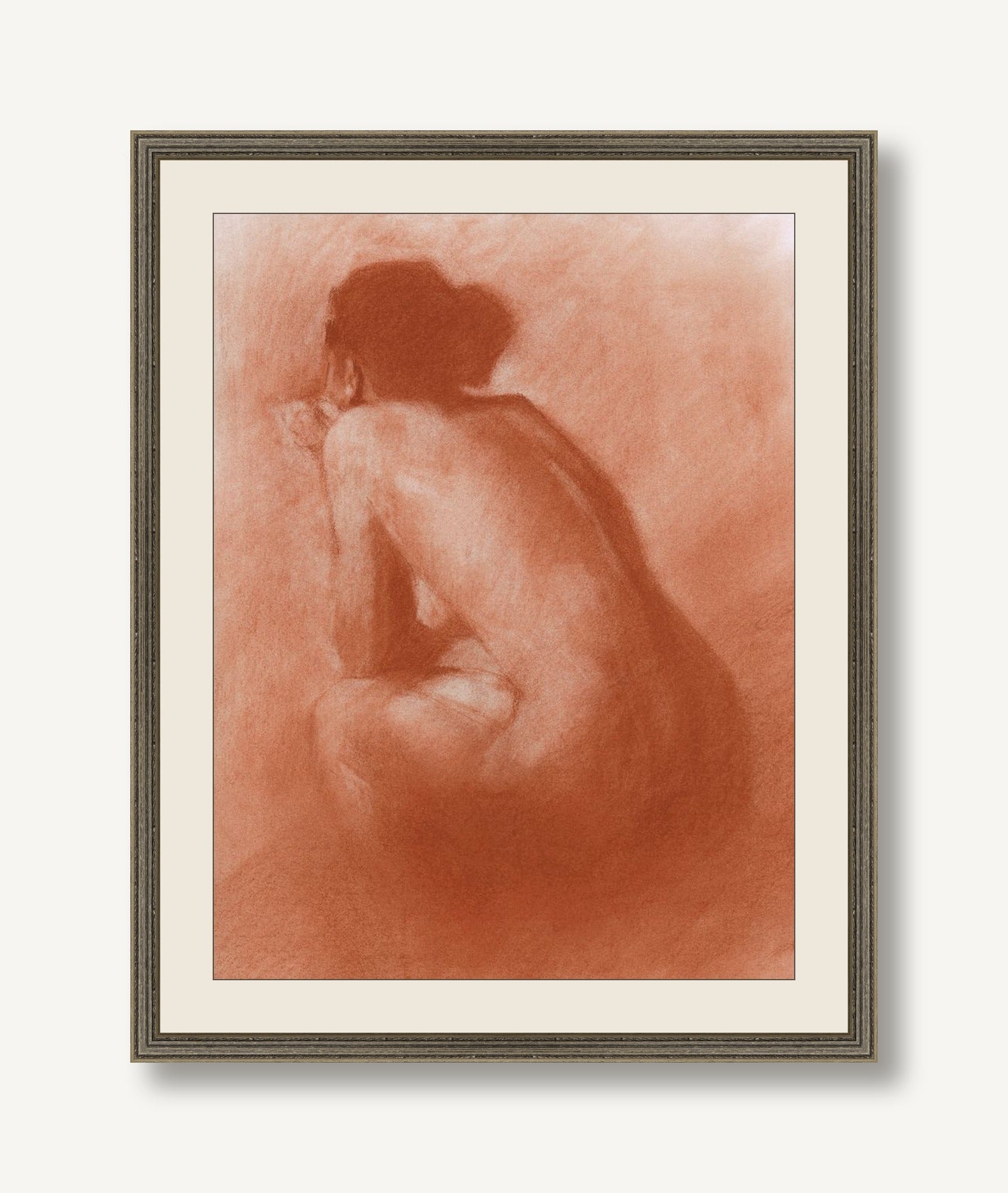 Girl Seated 1 — framed