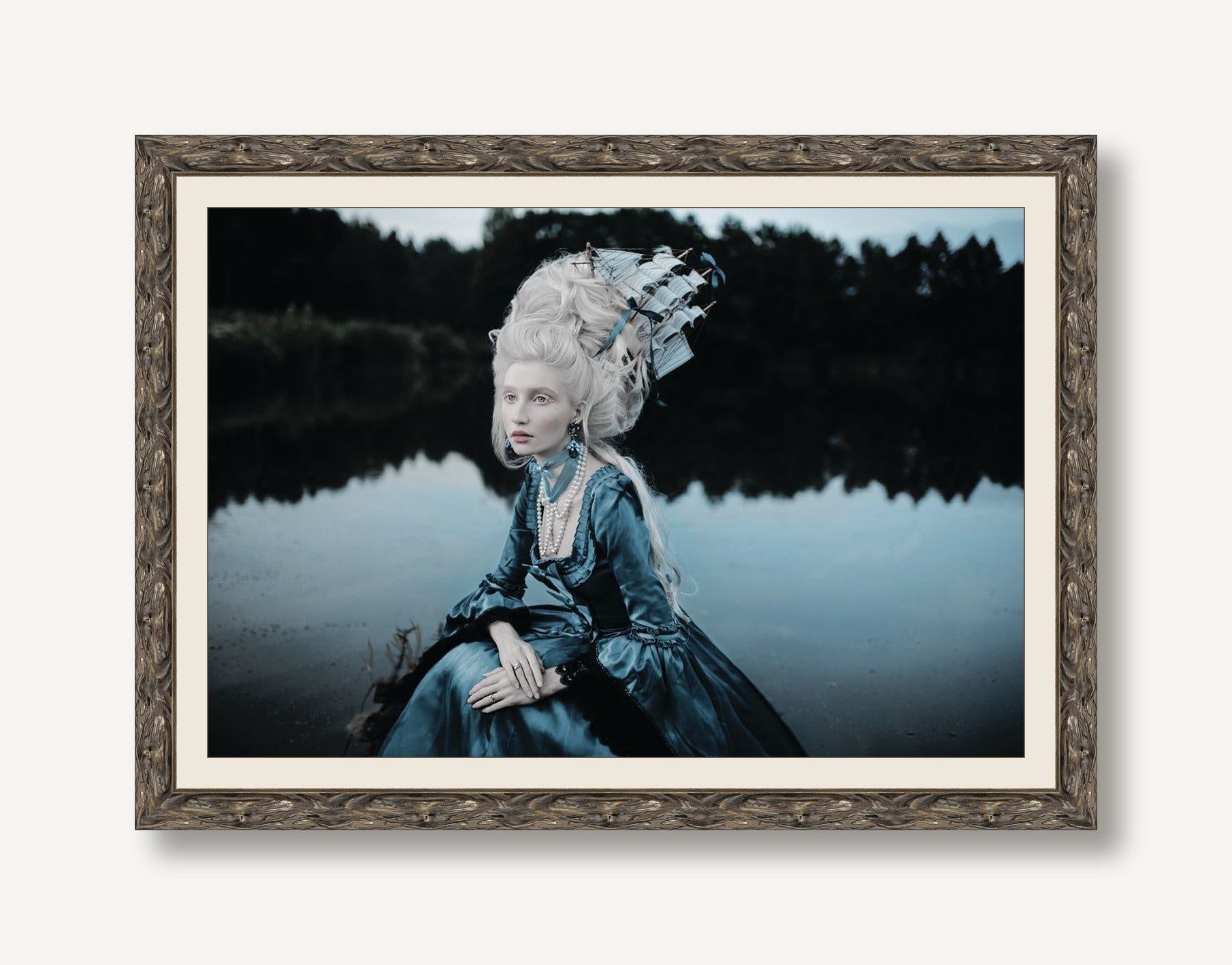 Lady Blue 1 — framed